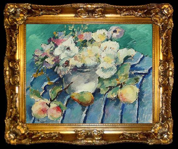 framed  Ion Theodorescu Sion Naturastaticacu flori s fructe, ta009-2